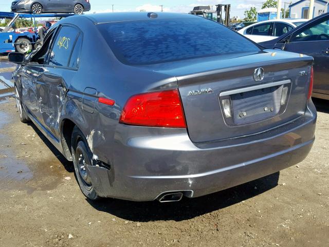 19UUA66206A027083 - 2006 ACURA 3.2TL GRAY photo 3