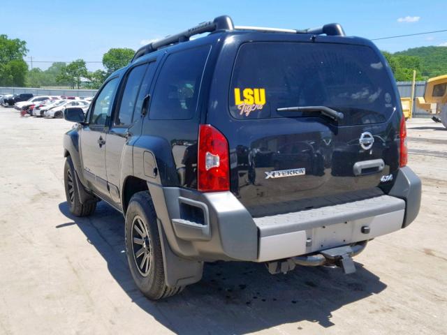 5N1AN0NWXAC514100 - 2010 NISSAN XTERRA OFF BLACK photo 3