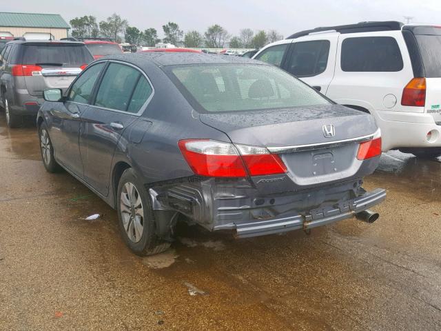 1HGCR2E32DA234448 - 2013 HONDA ACCORD LX GRAY photo 3