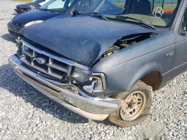 1FTCR10A9PUA08151 - 1993 FORD RANGER GRAY photo 10