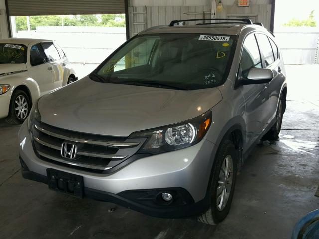 2HKRM4H76CH612246 - 2012 HONDA CR-V EXL SILVER photo 2