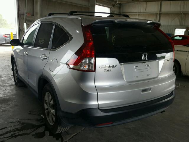 2HKRM4H76CH612246 - 2012 HONDA CR-V EXL SILVER photo 3