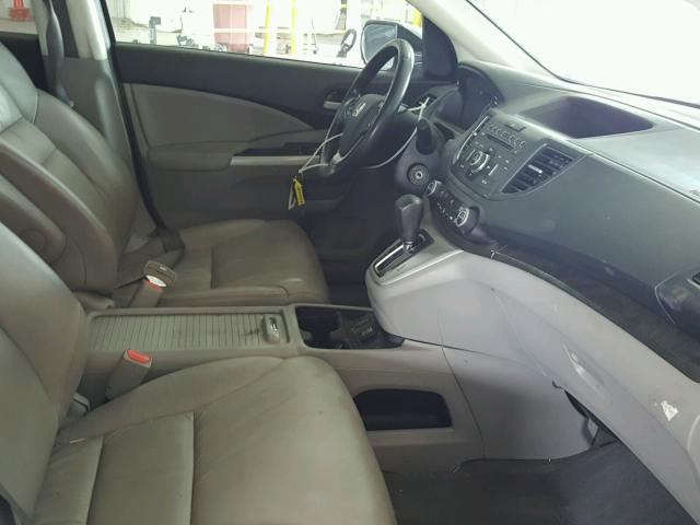 2HKRM4H76CH612246 - 2012 HONDA CR-V EXL SILVER photo 5