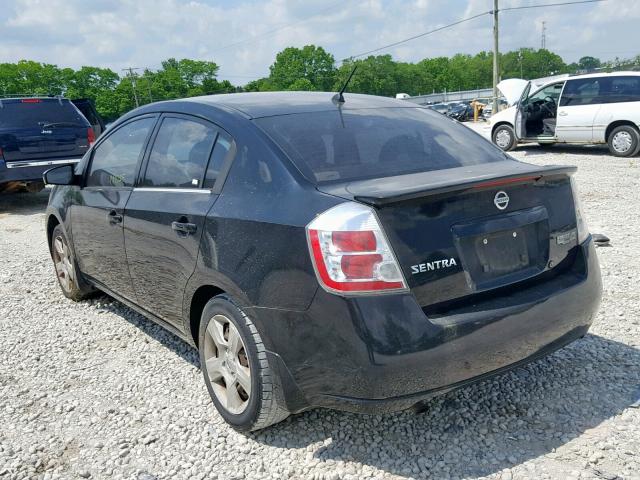 3N1AB61E38L692025 - 2008 NISSAN SENTRA 2.0 BLACK photo 3