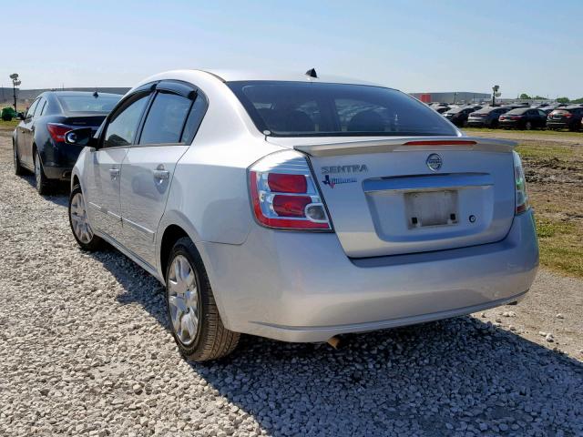 3N1AB6AP5BL710890 - 2011 NISSAN SENTRA 2.0 SILVER photo 3