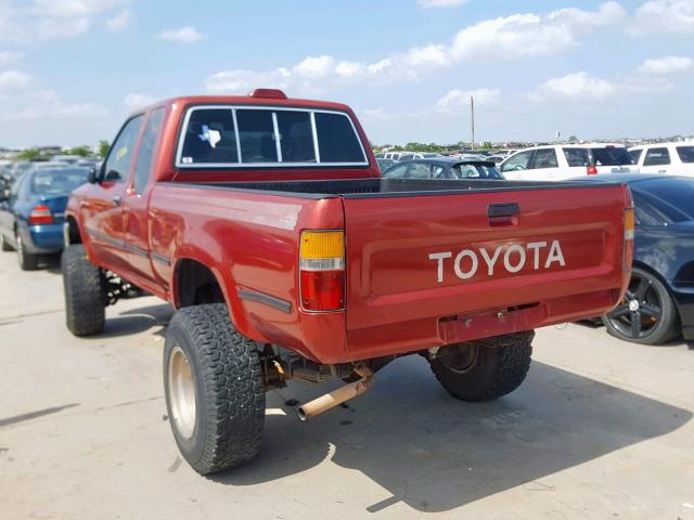 JT4RN13P4R6066861 - 1994 TOYOTA PICKUP 1/2 BURGUNDY photo 3