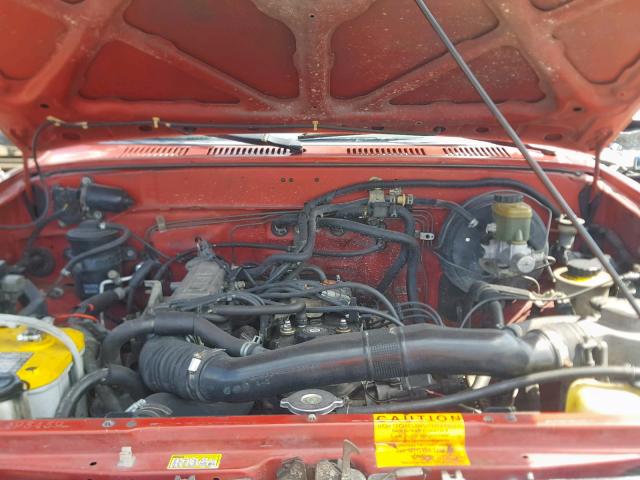 JT4RN13P4R6066861 - 1994 TOYOTA PICKUP 1/2 BURGUNDY photo 7