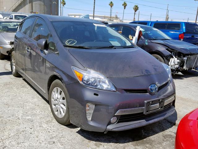 JTDKN3DP2C3008218 - 2012 TOYOTA PRIUS PLUG BLACK photo 1