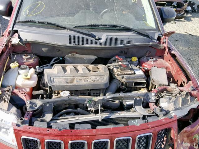 1C4NJDBB2CD583113 - 2012 JEEP COMPASS SP 红色 照片 7