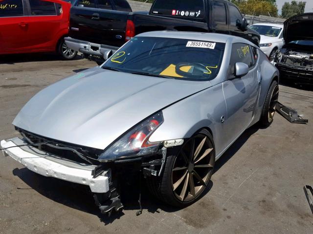 JN1AZ4EH2EM632520 - 2014 NISSAN 370Z BASE SILVER photo 2