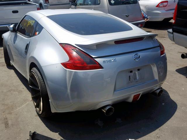 JN1AZ4EH2EM632520 - 2014 NISSAN 370Z BASE SILVER photo 3