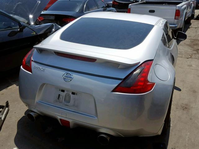 JN1AZ4EH2EM632520 - 2014 NISSAN 370Z BASE SILVER photo 4