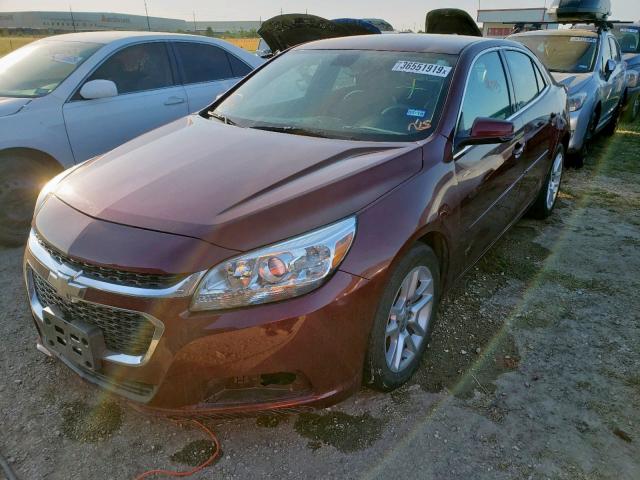 1G11C5SL7FF329440 - 2015 CHEVROLET MALIBU 1LT წითელი ფოტო 2