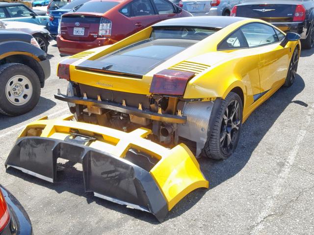 ZHWGU12T16LA02972 - 2006 LAMBORGHINI GALLARDO YELLOW photo 4