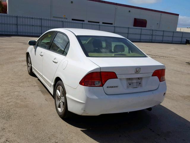 2HGFA16958H349716 - 2008 HONDA CIVIC EXL WHITE photo 3