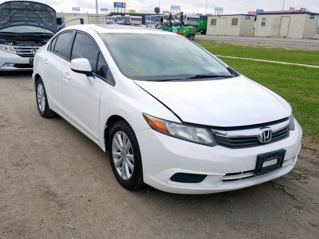 2HGFB2F94CH525635 - 2012 HONDA CIVIC EXL თეთრი ფოტო 1