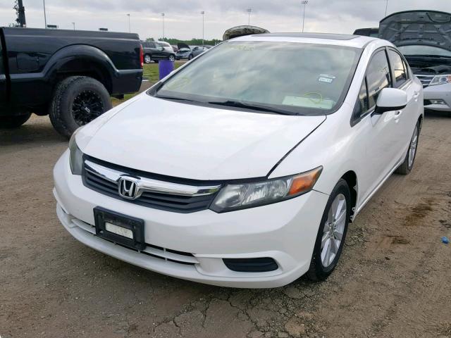 2HGFB2F94CH525635 - 2012 HONDA CIVIC EXL თეთრი ფოტო 2