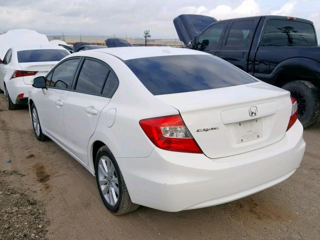 2HGFB2F94CH525635 - 2012 HONDA CIVIC EXL თეთრი ფოტო 3