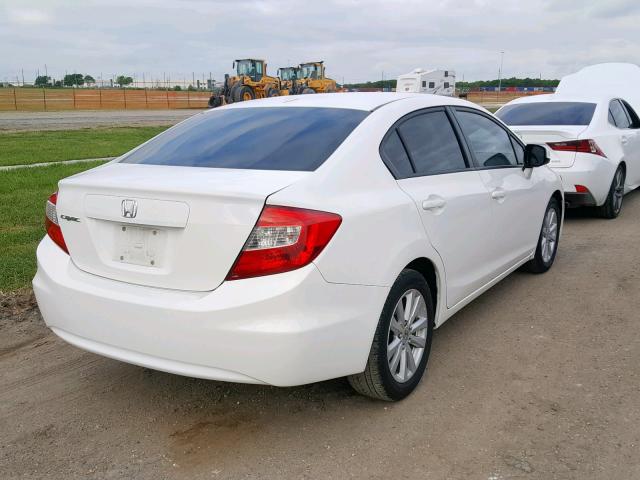 2HGFB2F94CH525635 - 2012 HONDA CIVIC EXL თეთრი ფოტო 4
