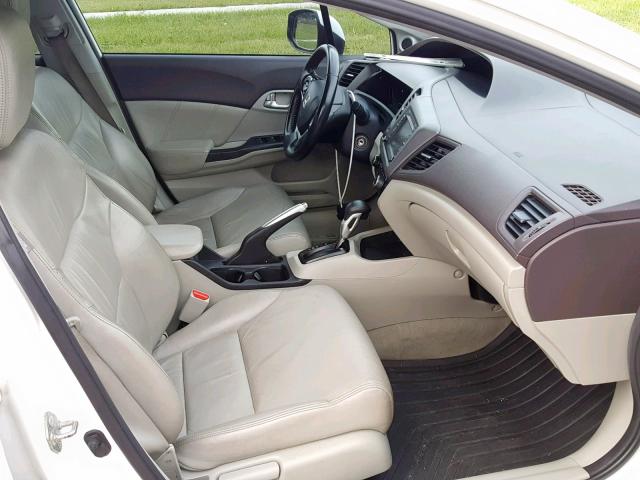 2HGFB2F94CH525635 - 2012 HONDA CIVIC EXL თეთრი ფოტო 5