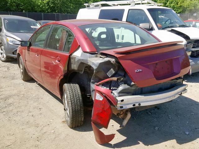 1G8AL52F05Z120985 - 2005 SATURN ION LEVEL RED photo 3