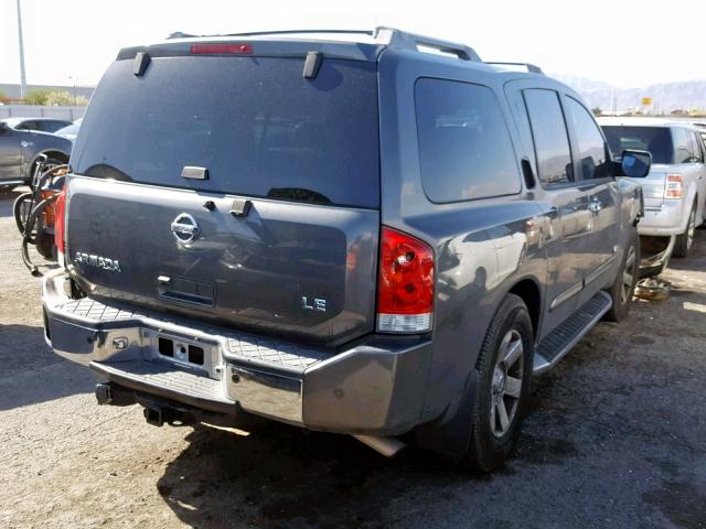 5N1AA08B45N729535 - 2005 NISSAN ARMADA SE GRAY photo 4