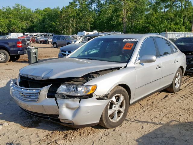 KMHFC46F66A073697 - 2006 HYUNDAI AZERA SE SILVER photo 2