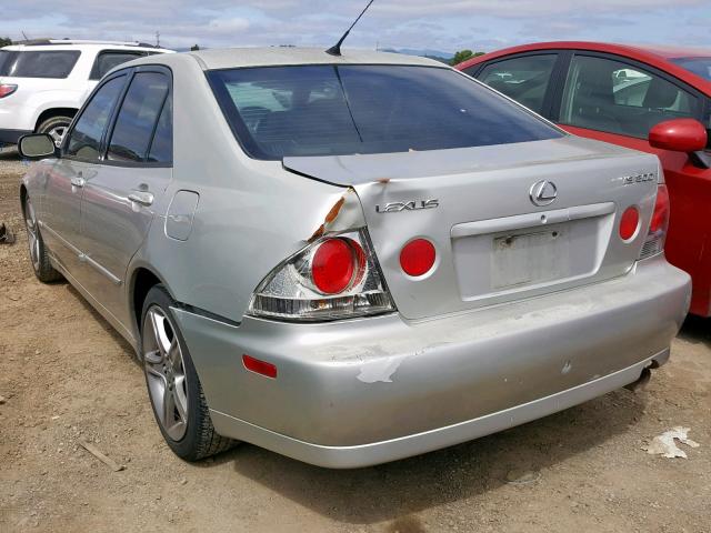 JTHBD192420048545 - 2002 LEXUS IS 300 SILVER photo 3