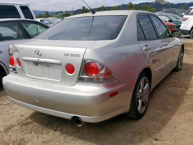 JTHBD192420048545 - 2002 LEXUS IS 300 SILVER photo 4