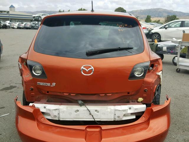 JM1BK143541139487 - 2004 MAZDA 3 HATCHBAC ORANGE photo 9