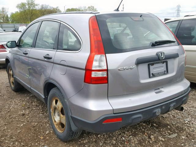 JHLRE383X7C022009 - 2007 HONDA CR-V LX SILVER photo 3