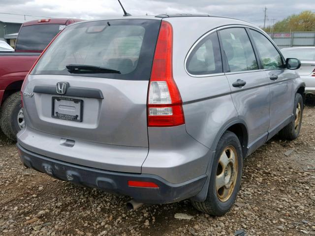 JHLRE383X7C022009 - 2007 HONDA CR-V LX SILVER photo 4