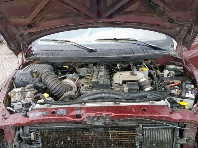 1B7MC33681J289456 - 2001 DODGE RAM 3500 BURGUNDY photo 7