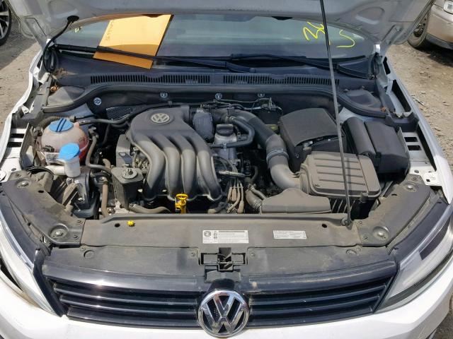 3VW2K7AJ3EM433588 - 2014 VOLKSWAGEN JETTA BASE WHITE photo 7