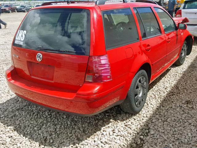 WVWRK61J83W455028 - 2003 VOLKSWAGEN JETTA GL RED photo 4