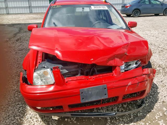 WVWRK61J83W455028 - 2003 VOLKSWAGEN JETTA GL RED photo 9