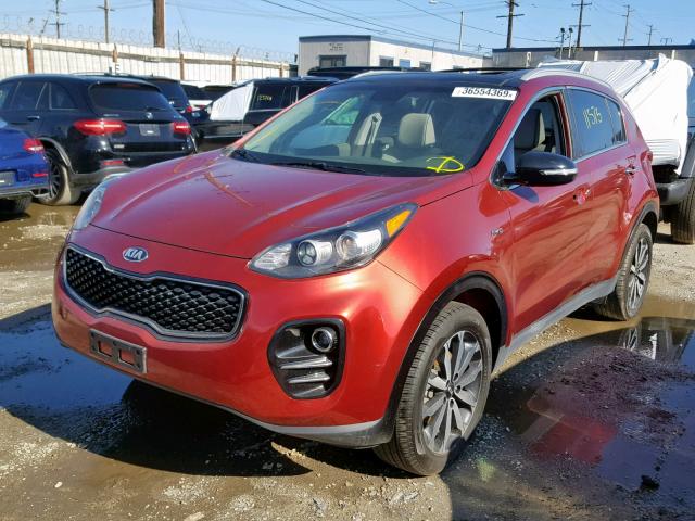 KNDPNCACXH7145320 - 2017 KIA SPORTAGE E RED photo 2