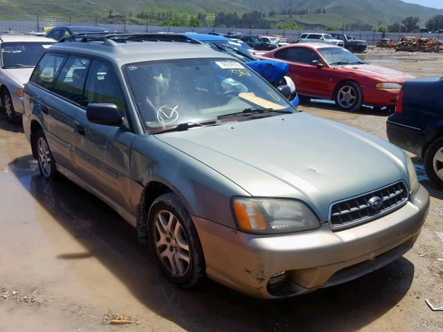 4S3BH675647645576 - 2004 SUBARU LEGACY OUT GREEN photo 1