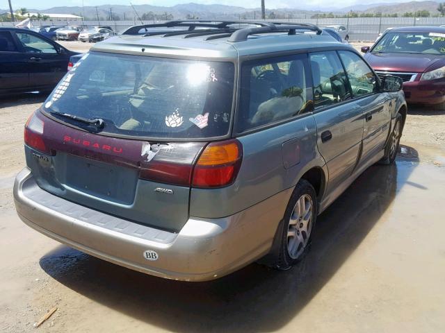 4S3BH675647645576 - 2004 SUBARU LEGACY OUT GREEN photo 4