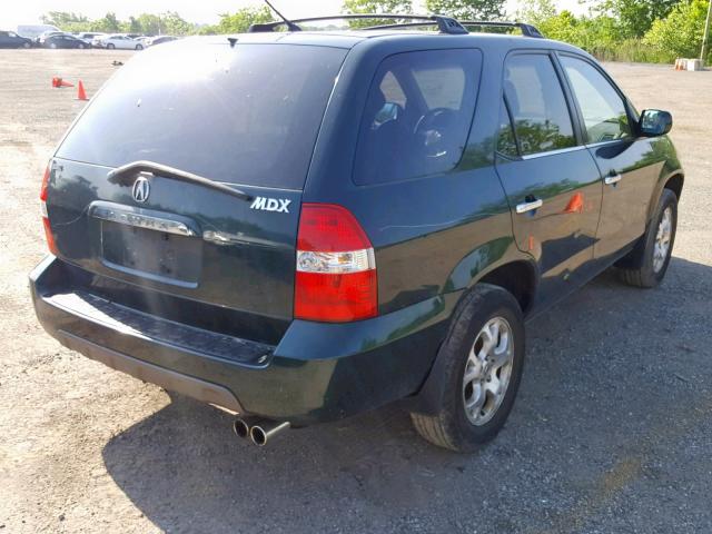 2HNYD18651H503603 - 2001 ACURA MDX TOURIN GREEN photo 4