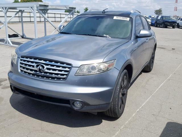 JNRAS08UX5X103916 - 2005 INFINITI FX35 GRAY photo 2