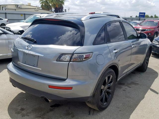 JNRAS08UX5X103916 - 2005 INFINITI FX35 GRAY photo 4