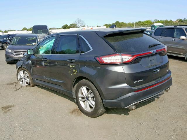 2FMTK4J83FBB94304 - 2015 FORD EDGE SEL BLACK photo 3