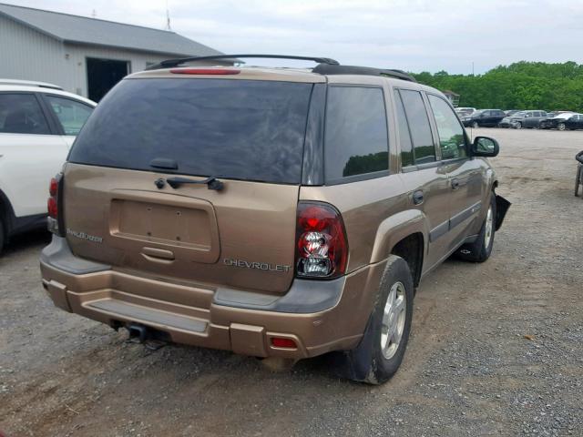 1GNDT13S132219139 - 2003 CHEVROLET TRAILBLAZE TAN photo 4