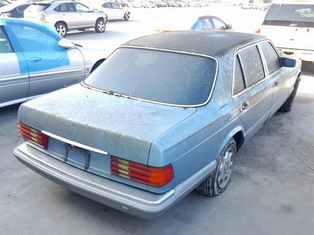 WDBCA35076A222562 - 1986 MERCEDES-BENZ 420 SEL BLUE photo 4