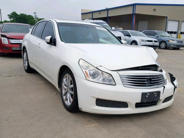 JNKCV61E89M013210 - 2009 INFINITI G37 BASE WHITE photo 1