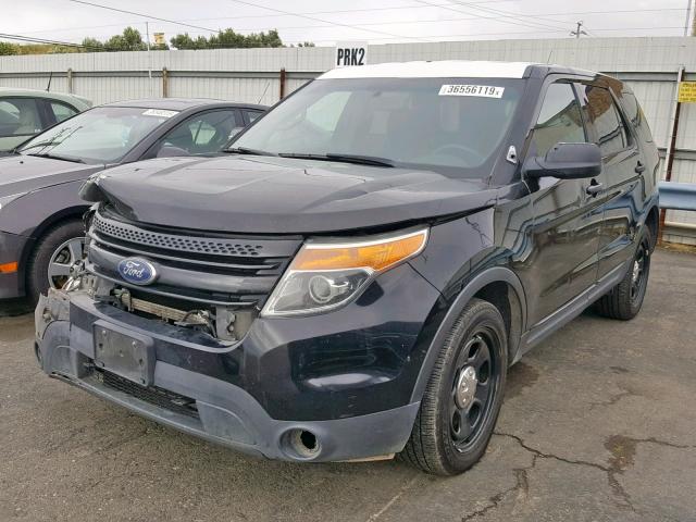 1FM5K8AR7FGB68550 - 2015 FORD EXPLORER P BLACK photo 2