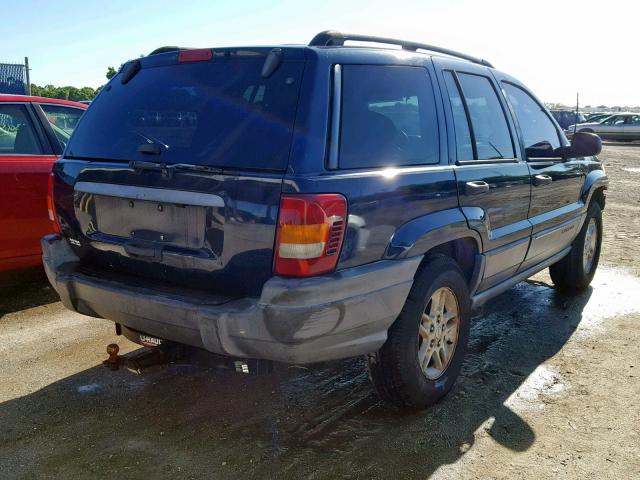 1J4GX48S64C113702 - 2004 JEEP GRAND CHER BLUE photo 4