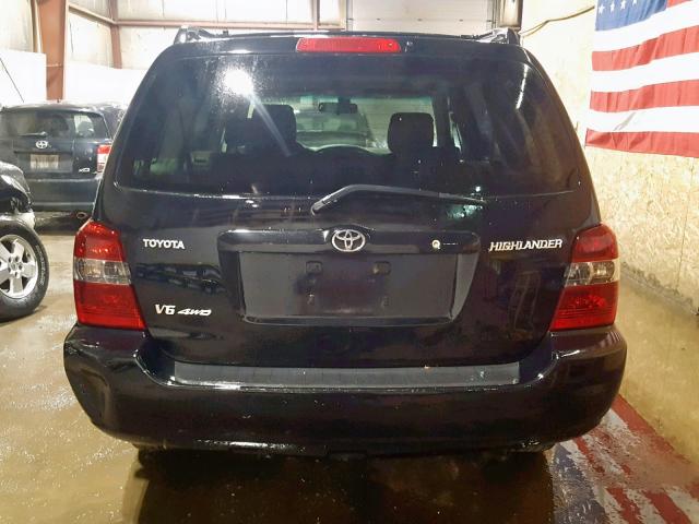 JTEEP21A840015223 - 2004 TOYOTA HIGHLANDER BLUE photo 9