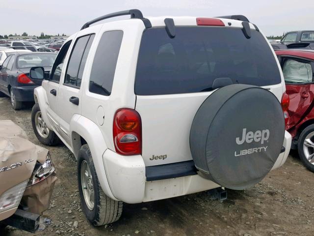 1J4GK58K14W189265 - 2004 JEEP LIBERTY LI WHITE photo 3